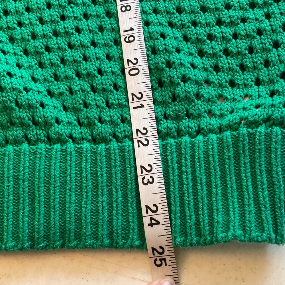 Aerie Vibrant Green Oversized V-Neck Sweater - Picture 8 of 8